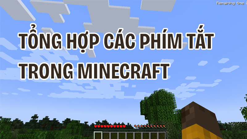 Tổng hợp các phím tắt trong Minecraft 