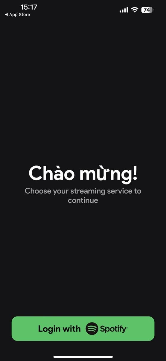 Chọn Login with Spotify
