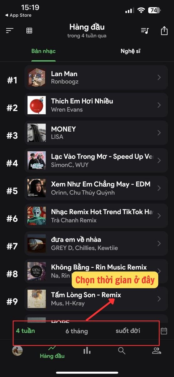 Chọn biểu tượng 