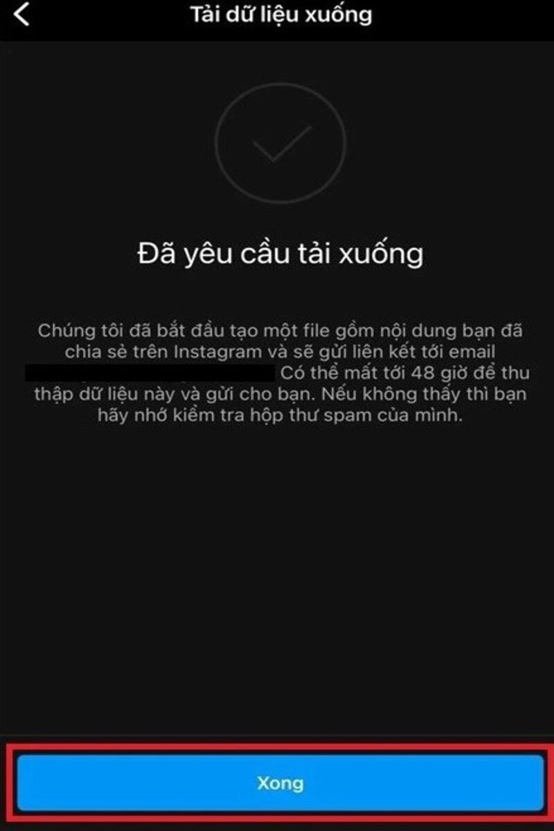 Yêu cầu tải xuống và Xác nhận