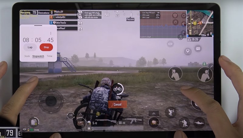 Samsung Galaxy S9 khi test game PUBG Mobile Samsung Galaxy S9 khi test game PUBG Mobile