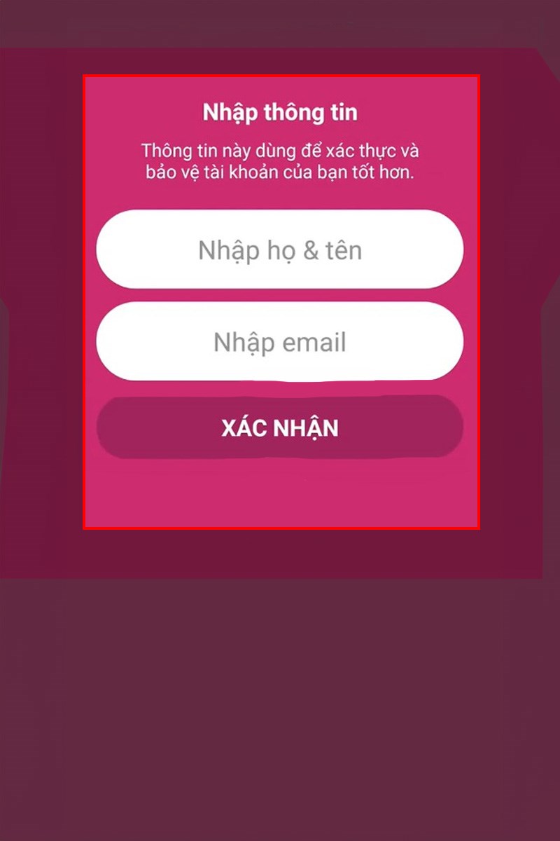 Đăng ký tài khoản Momo khôn cần tài khoản ngân hàng bước 5 Đăng ký tài khoản Momo khôn cần tài khoản ngân hàng bước 5