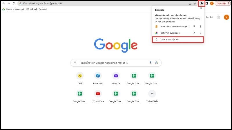 Bước 1 v&agrave; 2