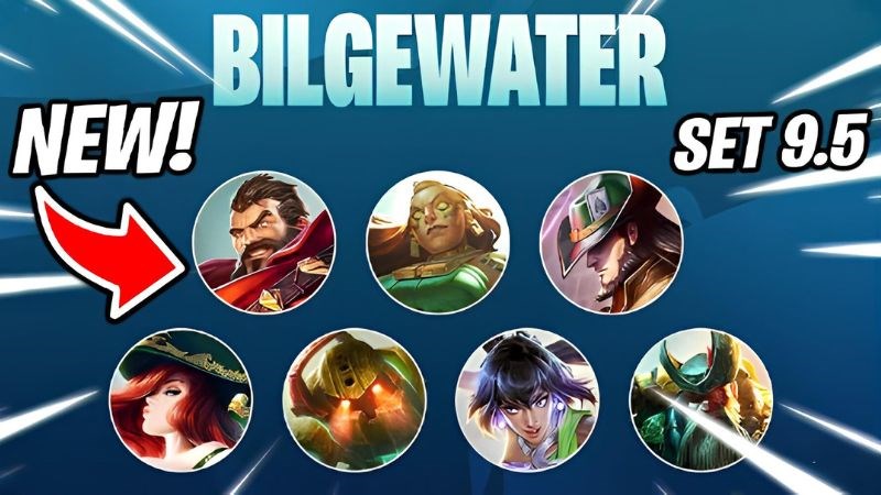 Bilgewater sở hữu d&agrave;n tướng kh&aacute; mạnh mẽ từ 1-5 tiền.