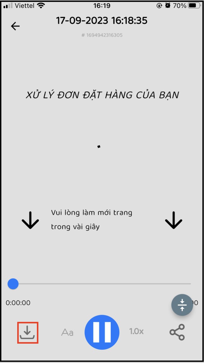 Chọn tải về