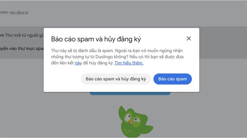 Báo cáo Spam và huỷ đăng k Báo cáo Spam và huỷ đăng ký