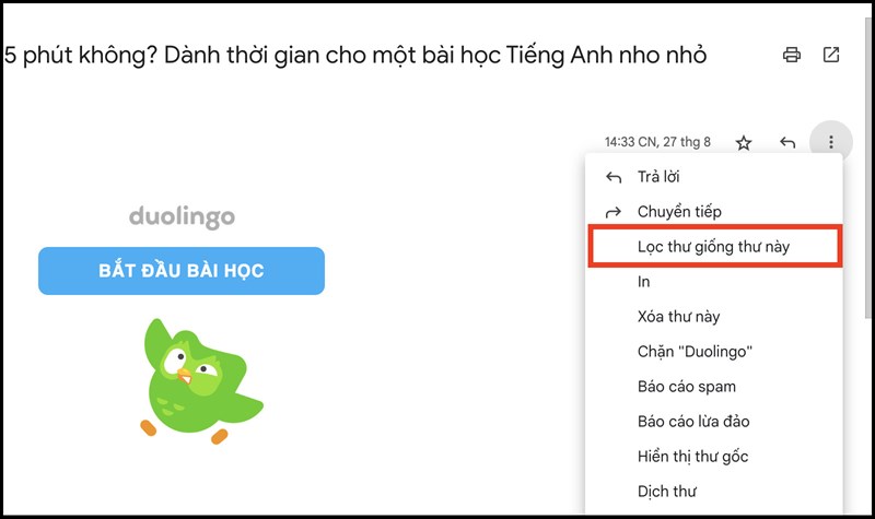 Lọc giống thư này Lọc giống thư này