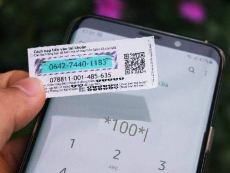 Nạp thẻ để mở kho&aacute; sim 