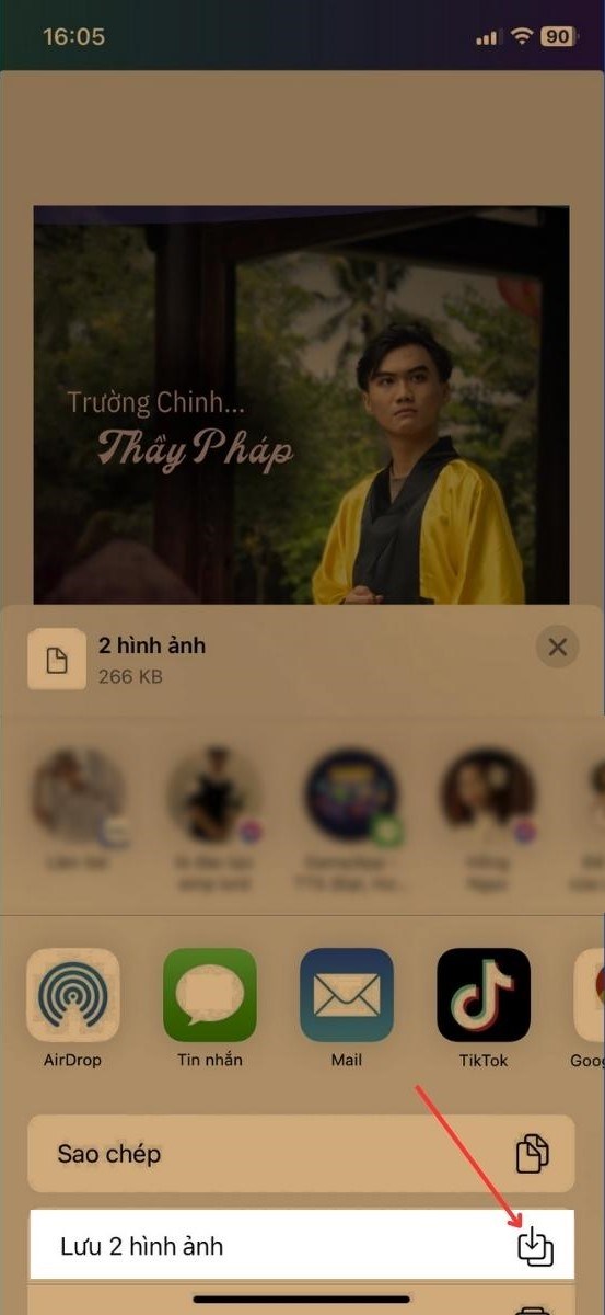 Chọn Lưu