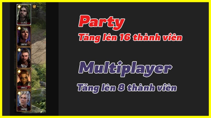 Mod tăng giới hạn thành viên party Mod tăng giới hạn thành viên party