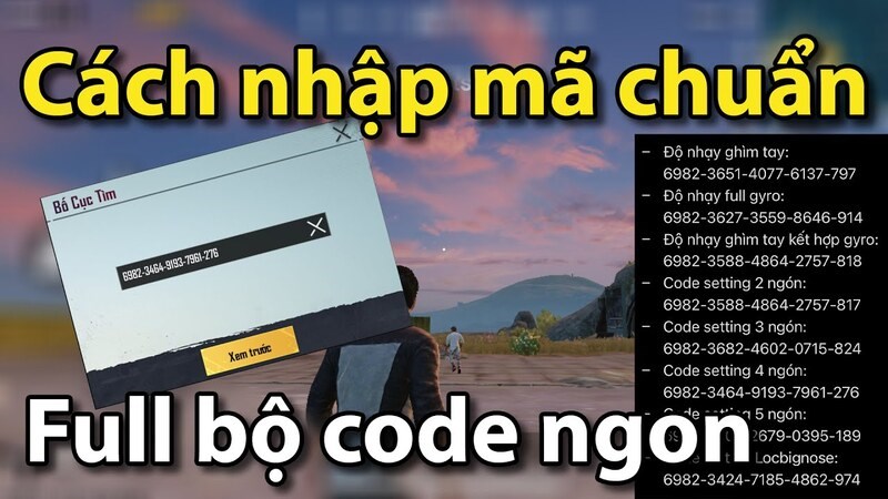 Code độ nhạy Gyro