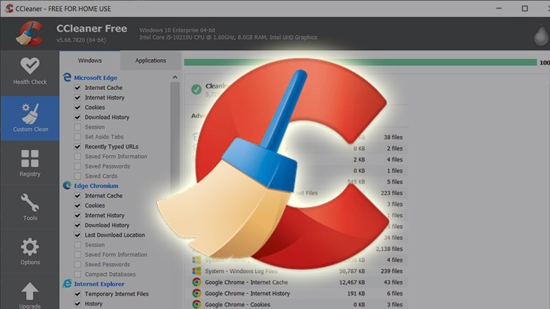 Giải phóng dung tích ổ cứng với ứng dụng CCleaner