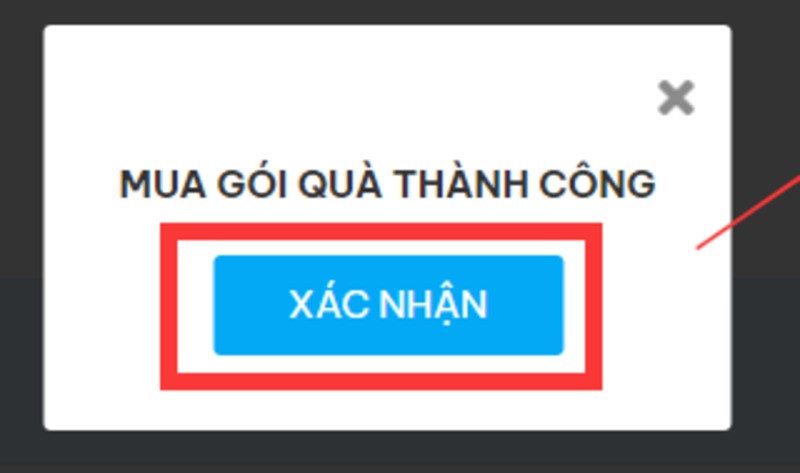 Thông báo nạp tiền thành công Thông báo nạp tiền thành công