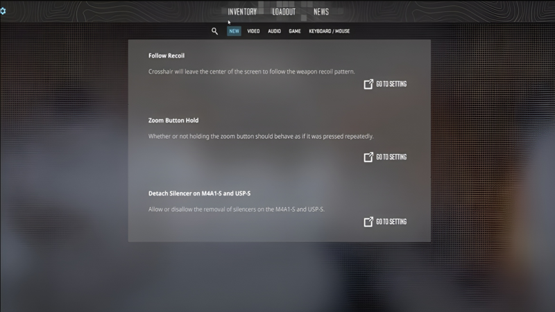 Vào Menu setting