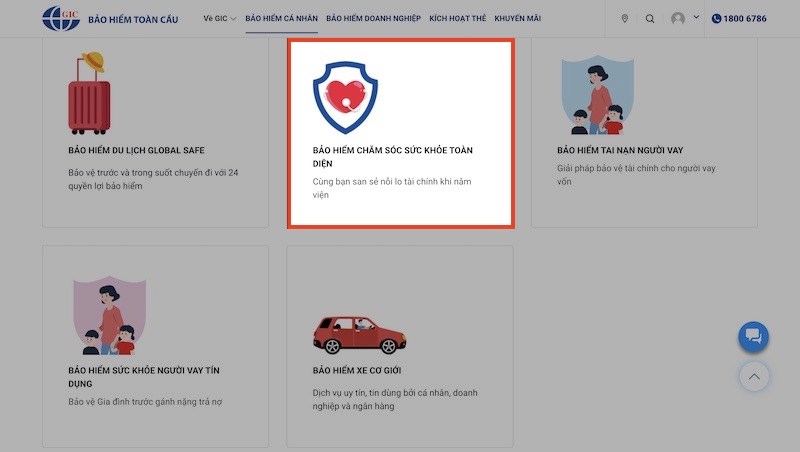 Chọn g&oacute;i bảo hiểm m&agrave; bạn mong muốn 