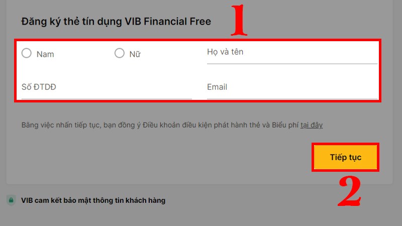 Cách mở tài khoản VIB online qua Website