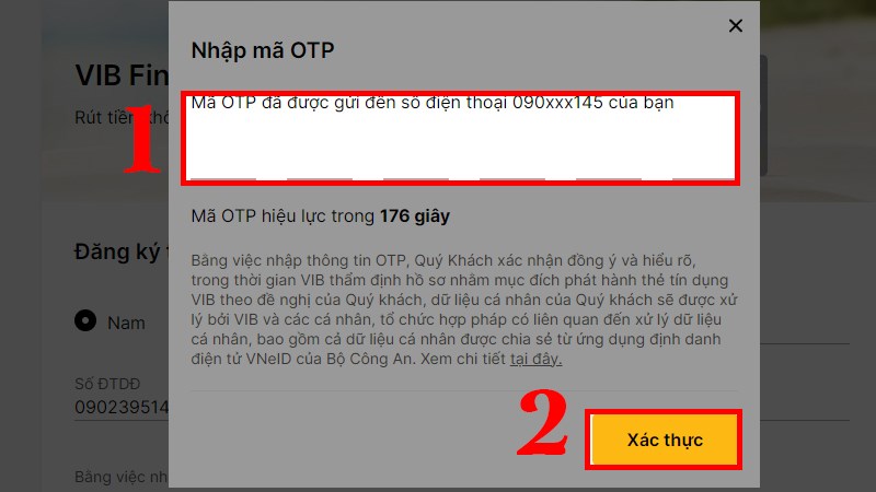 Cách mở tài khoản VIB online qua Website