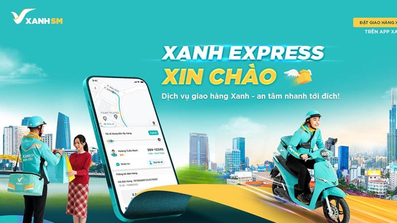 Dịch vụ giao hàng bằng xe điện Xanh Express