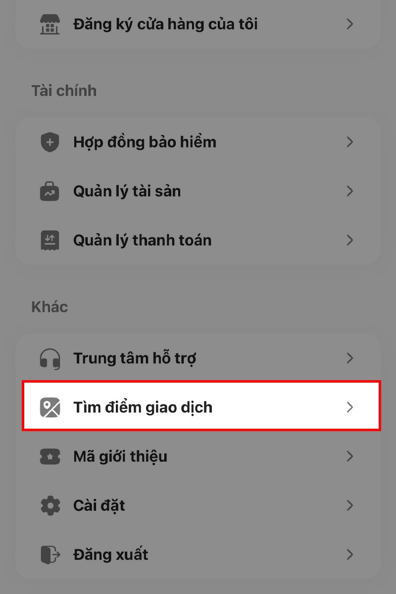 Cách tìm cây ATM MBBank bước 2