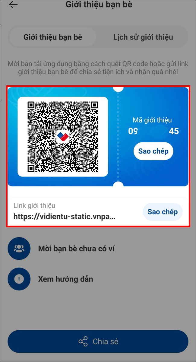 C&aacute;ch lấy m&atilde; giới thiệu v&agrave; đường link giới thiệu