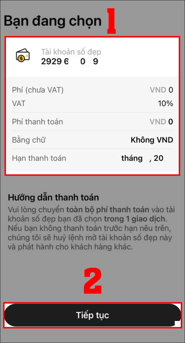 Cách mở tài khoản số đẹp Techcombank với khách hàng mới