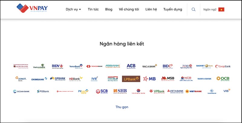 Danh sách các ngân hàng liên kết với ví VNPAY