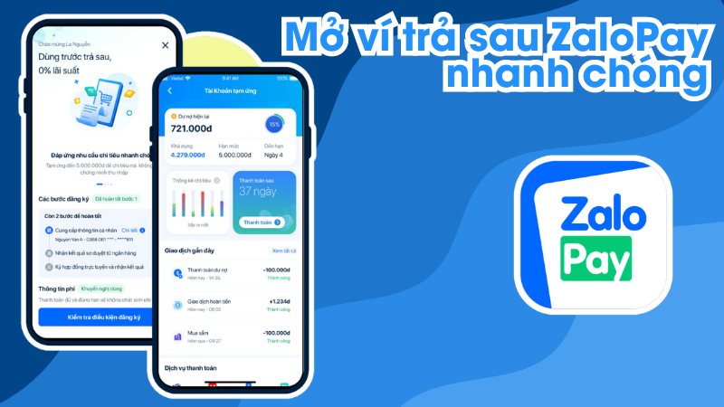 C&aacute;ch mở v&iacute; trả sau ZaloPay