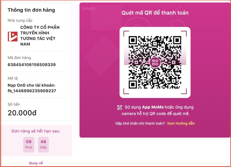 Qu&eacute;t m&atilde; QR để ho&agrave;n tất giao dịch 