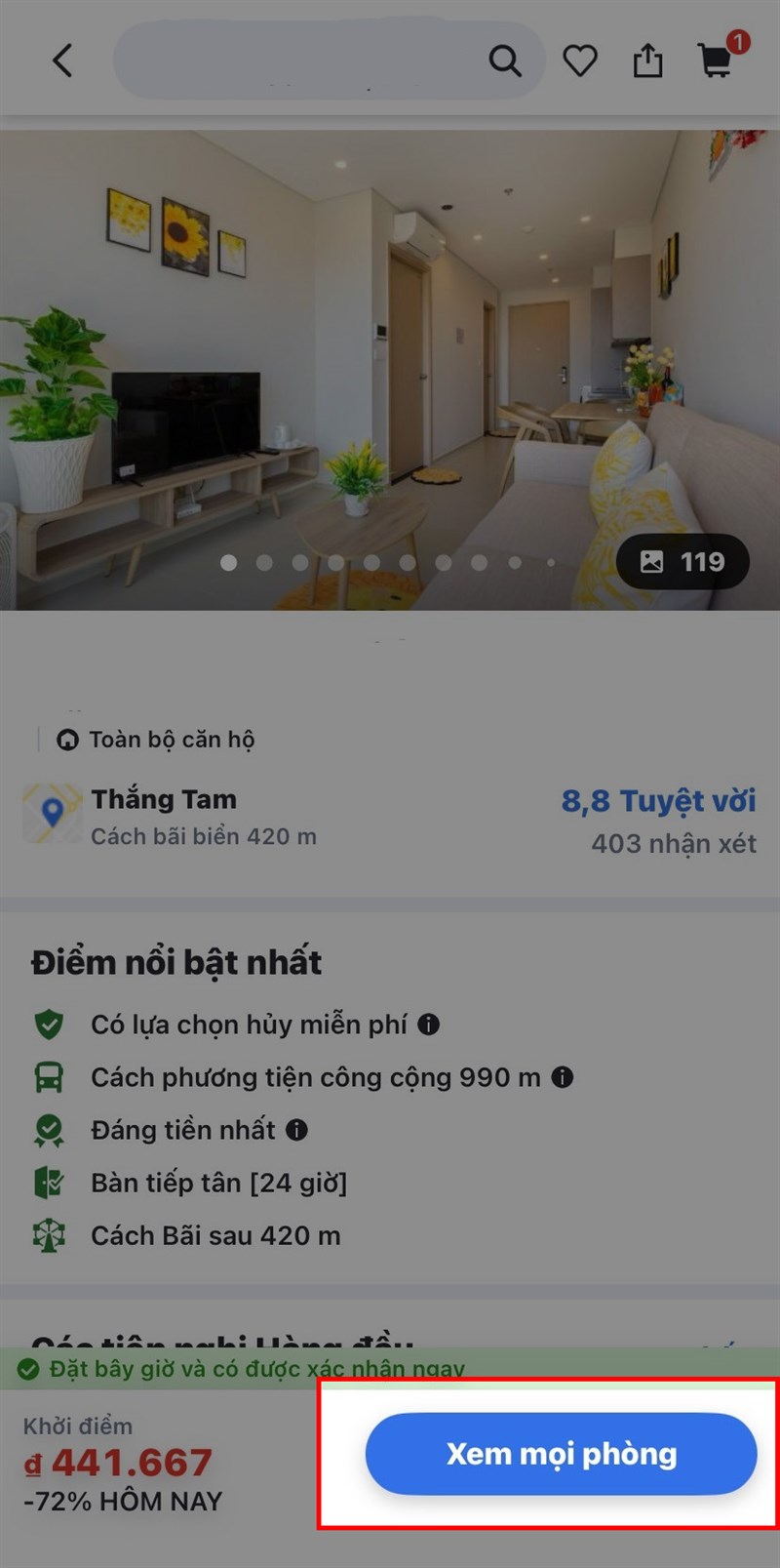 Cách đặt phòng trên agoda không cần thẻ tín dụng bước 6 Cách đặt phòng trên agoda không cần thẻ tín dụng bước 6