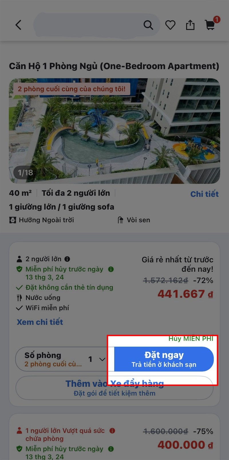 Cách đặt phòng trên agoda không cần thẻ tín dụng bước 7 Cách đặt phòng trên agoda không cần thẻ tín dụng bước 7
