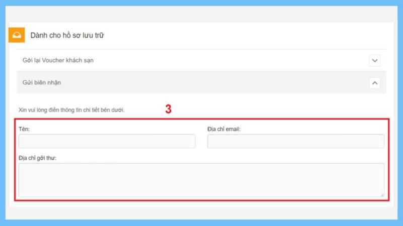 Đề nghị gửi h&oacute;a đơn