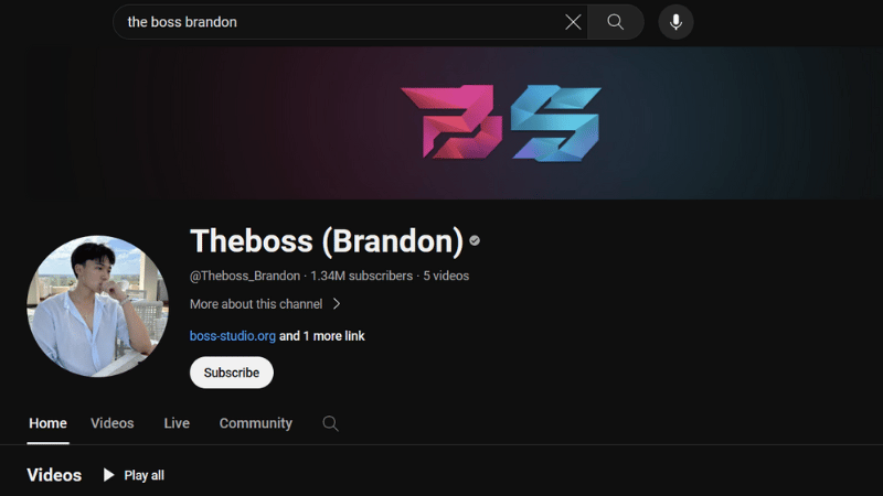 Đăng ký (subscribe) kênh Youtube của nhà phát triển là: Theboss (Brandon)