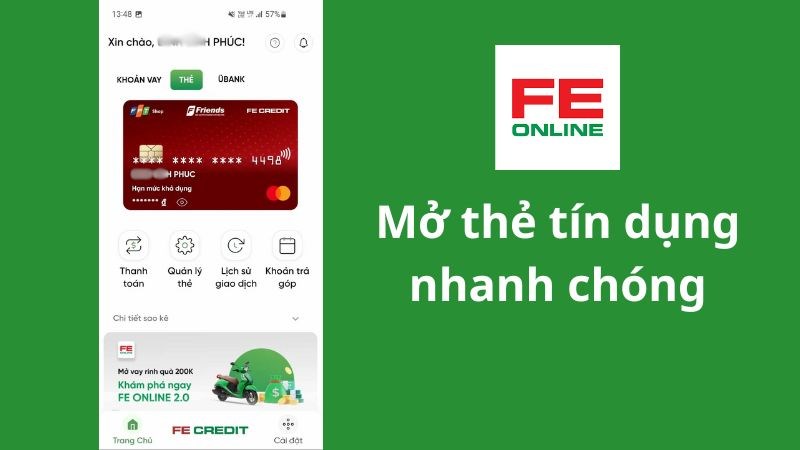 Mở thẻ t&iacute;n dụng nhanh ch&oacute;ng