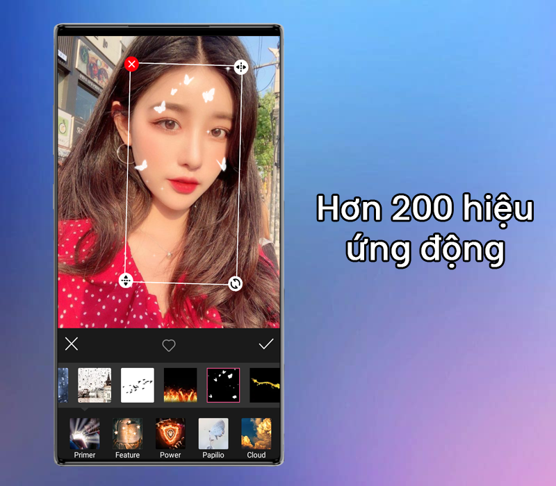 Hơn 200 hiệu ứng động