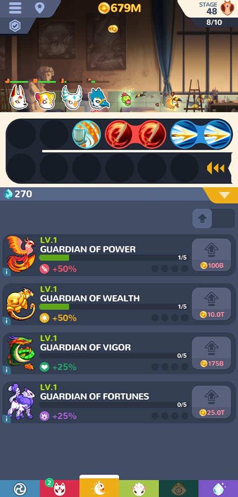 Bốn Linh thú trong Masketeers: Idle Has Fallen Bốn Linh thú trong Masketeers: Idle Has Fallen