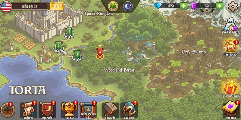 Rất m&agrave;n chơi hấp dẫn chờ đợi người chơi chinh phục