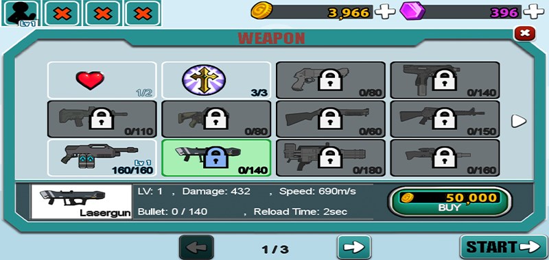 V&ocirc; số m&oacute;n vũ kh&iacute; kh&aacute;c nhau