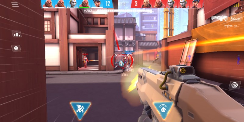 Chỉ cần nhắm tr&uacute;ng v&agrave;o đối phương nh&acirc;n vật của bạn sẽ tự động bắn đối thủ