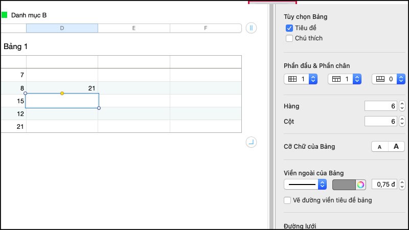 Đầy đủ t&iacute;nh năng chỉnh sửa, gi&uacute;p bạn tạo bảng t&iacute;nh đẹp mắt