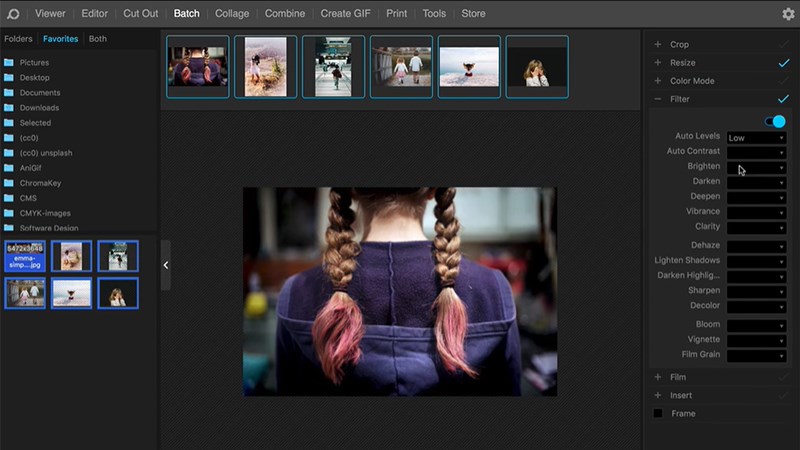 Chỉnh sửa hàng loạt nhiều ảnh