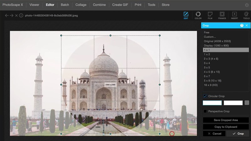 Cắt, ghép ảnh nhanh chóng