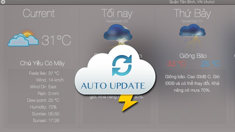 Tự động cập nhật