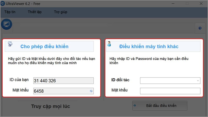 Kết nối, điều khiển máy tính từ xa nhanh chóng