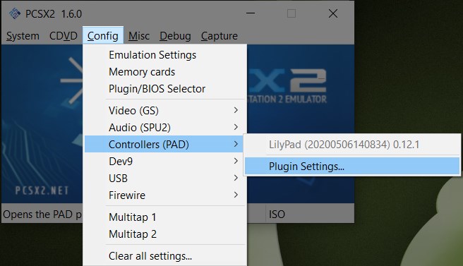 Mở Plugin Settings để cài đặt phím