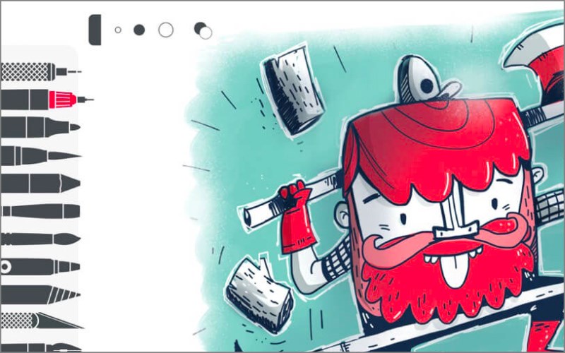 Ứng dụng 20 c&ocirc;ng cụ vẽ kh&aacute;c nhau