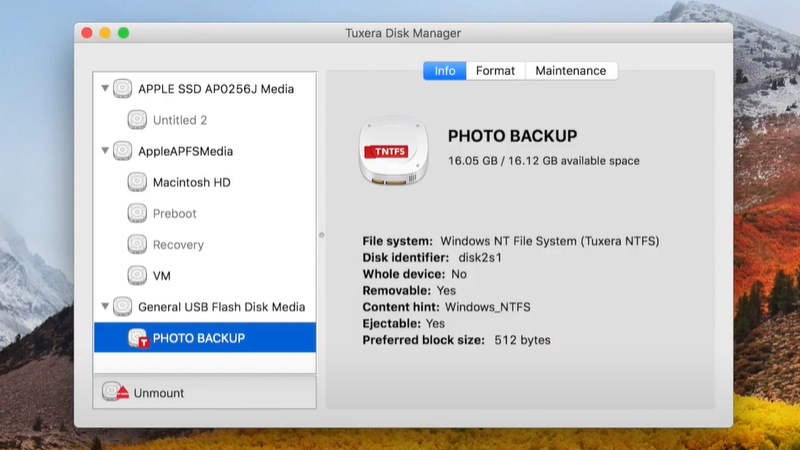 ntfs for mac formating