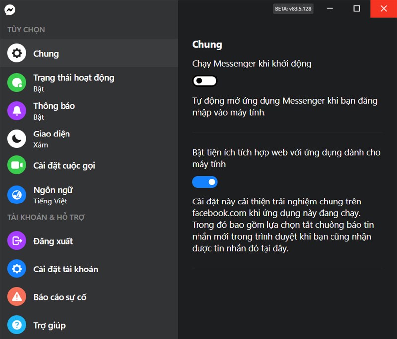 Chuyển ngôn ngữ trong Messenger Chuyển ngôn ngữ trong Messenger