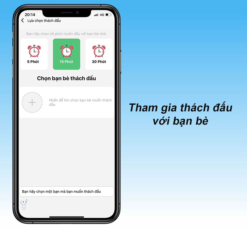 Tham gia thi đấu với những thành viên khác