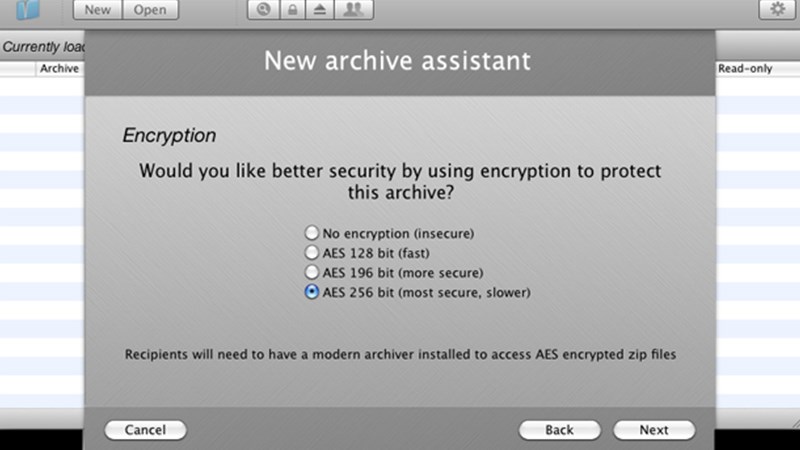 N&eacute;n tập tin th&agrave;nh tập tin ZIP nhanh ch&oacute;ng