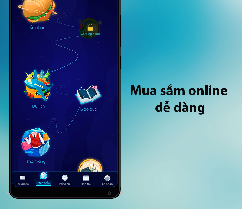 Mua sắm online, đặt đồ ăn dễ dàng